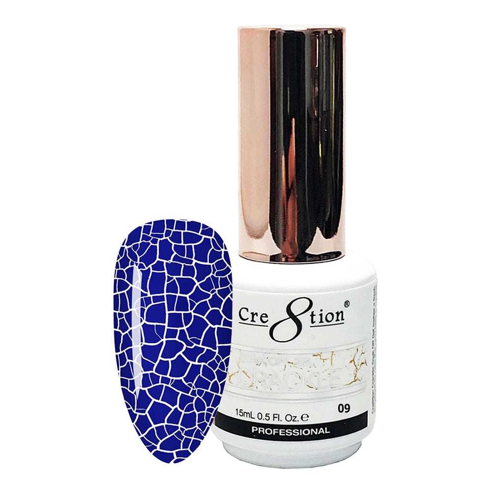 Cre8tion Brand Crackle Effect Soak-Off Gel Nail Polish #09