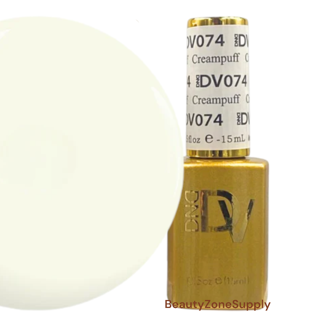 DND Diva 0.5 oz Gel Polish - No. 074 Creampuff Shade