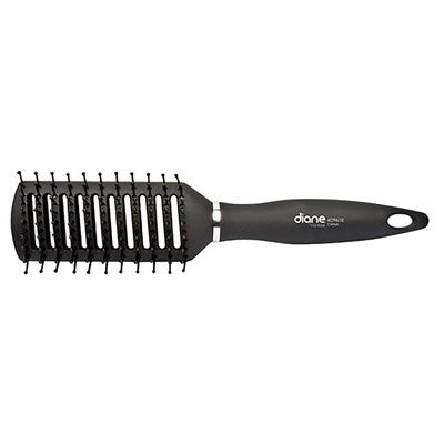 Diane Charcoal Color Soft Grip 13 Row Paddle Hair Brush #D9618