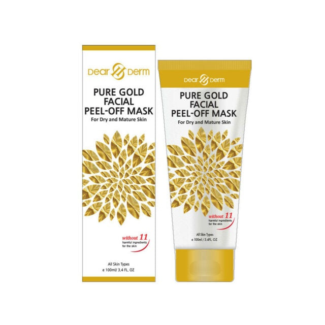 Dearderm Premium Pure Gold Facial Mask Serum - 100mL Anti - Wrinkle Skin Brightening Solution