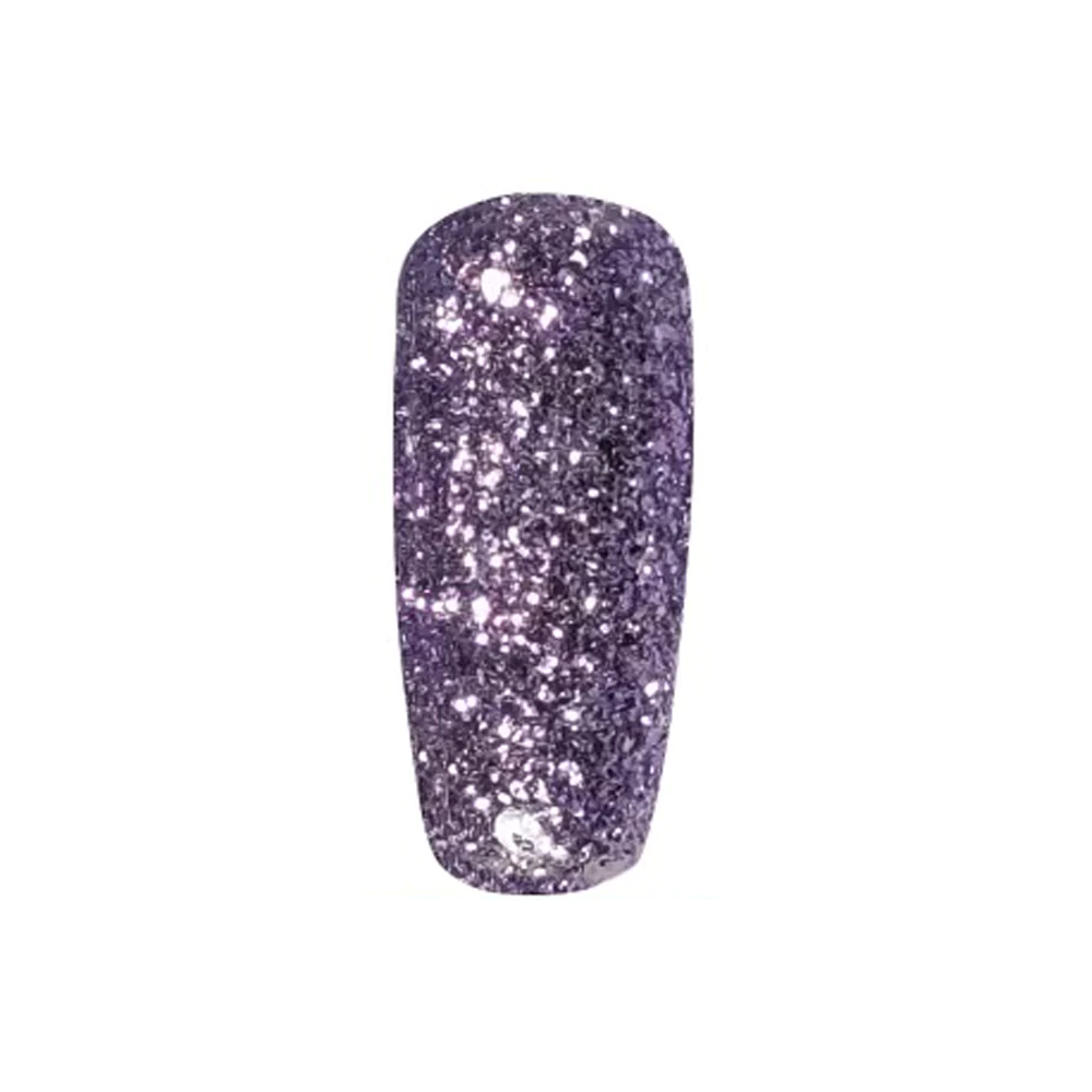 DND Double - Effect Duo Gel Polish and Lacquer in Lumar Lavender Shade #913 from Super Glitter Collection 2022