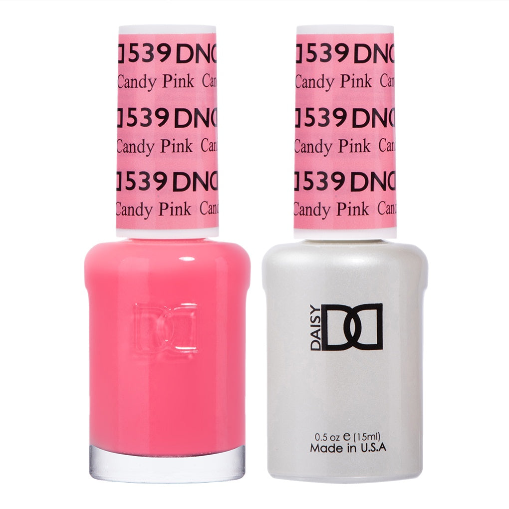 DND Duo Gel Polish and Matching Lacquer in the Charming Candy Pink Shade #539