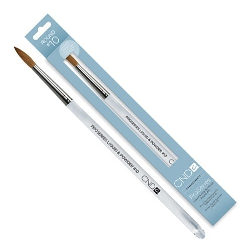 CND Professional Liquid and Powder Round Brush, Size 10, Product Code #12014