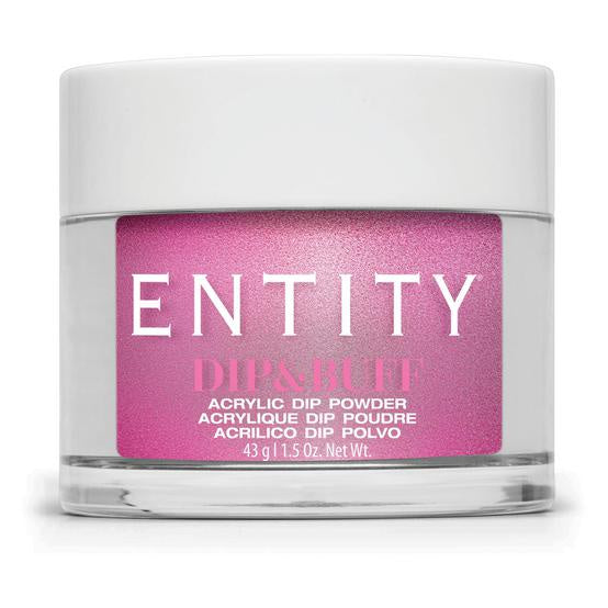 Entity Dip & Buff Nail Dip Powder - Got The Frills with Berry Pink Frost, 43 Grams | 1.5 Ounces, Product Code #851