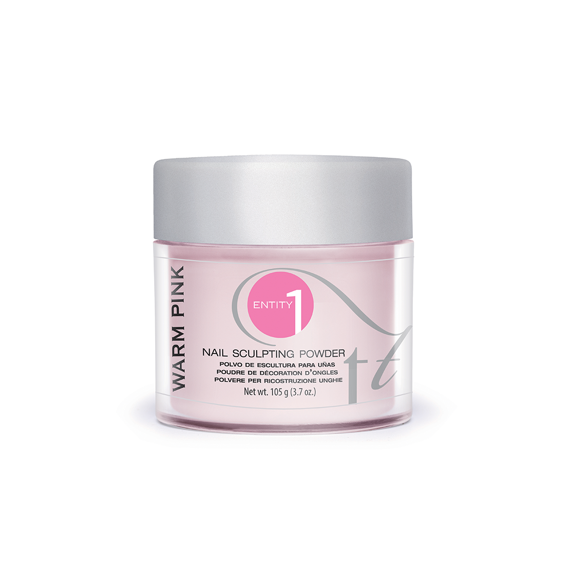 ENTITY Brand Professional Nail Sculpting Powder in Warm Pink Shade, 105g (3.7 oz), Product Code #101801