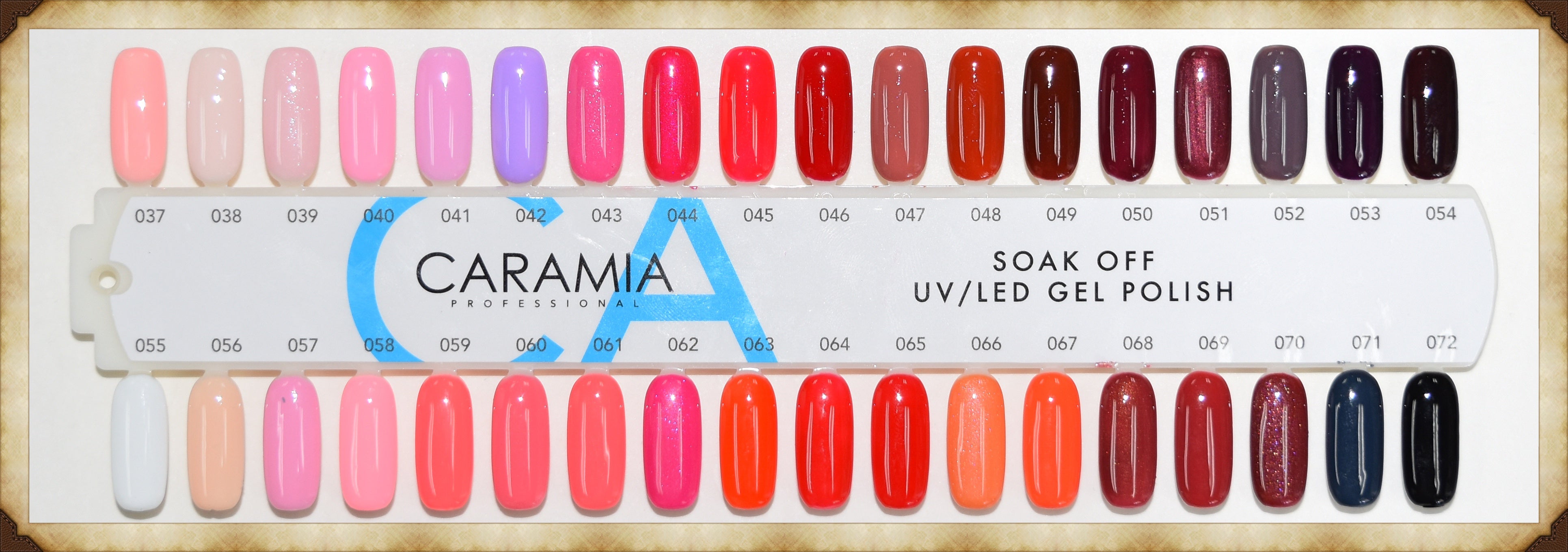 Caramia Duo Gel & Lacquer Set 037 - 072 with Free US Shipping