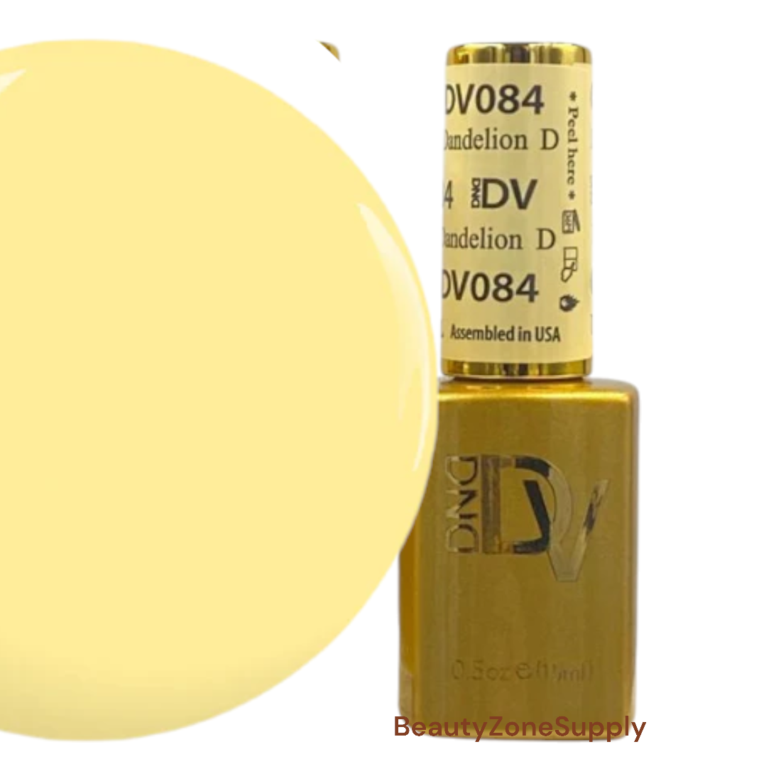 DND Diva Gel Polish - 0.5 oz, 084 Dandelion Shade