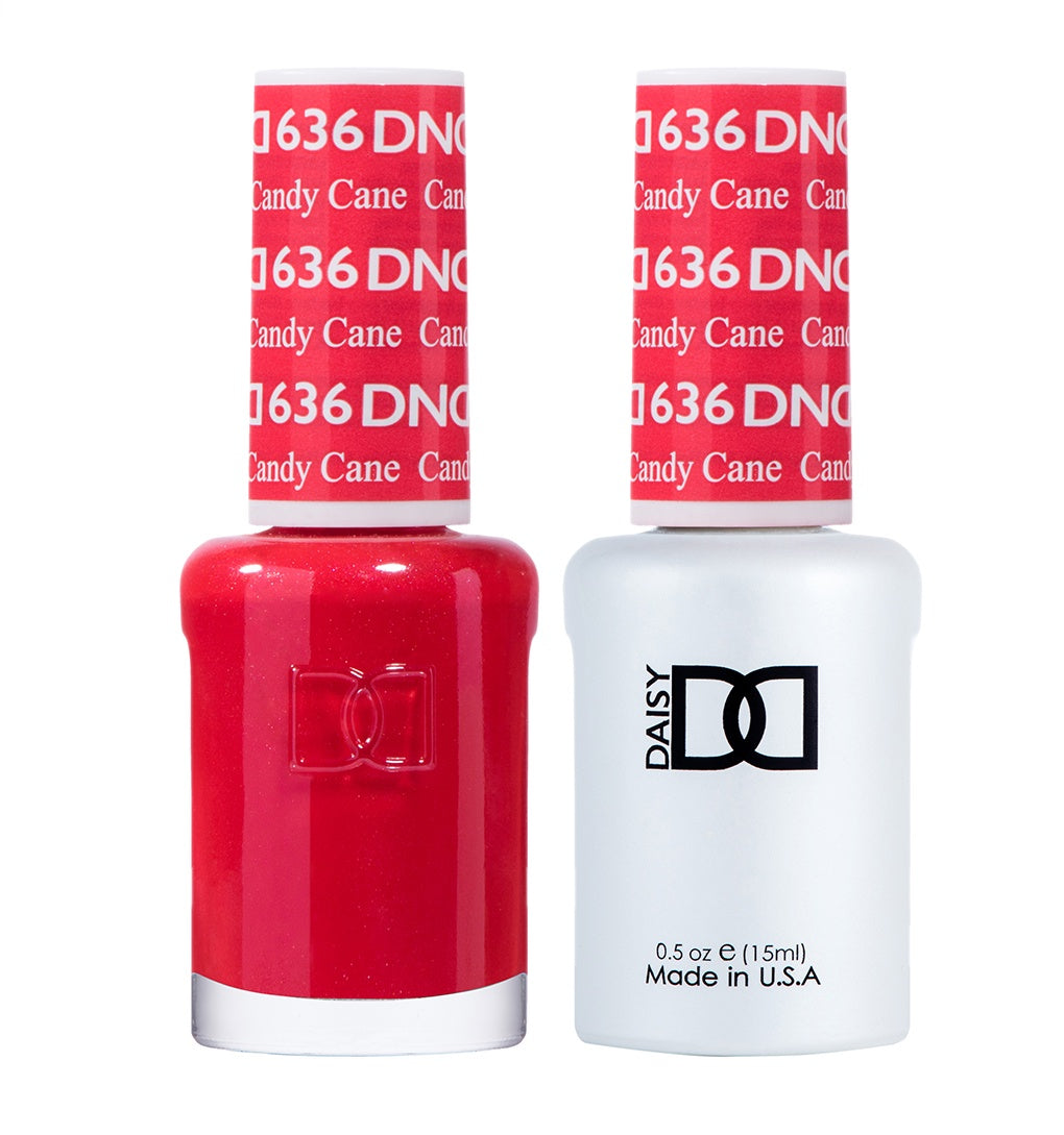DND Dual - Function Gel Polish and Lacquer Set: Candy Cane Color #636