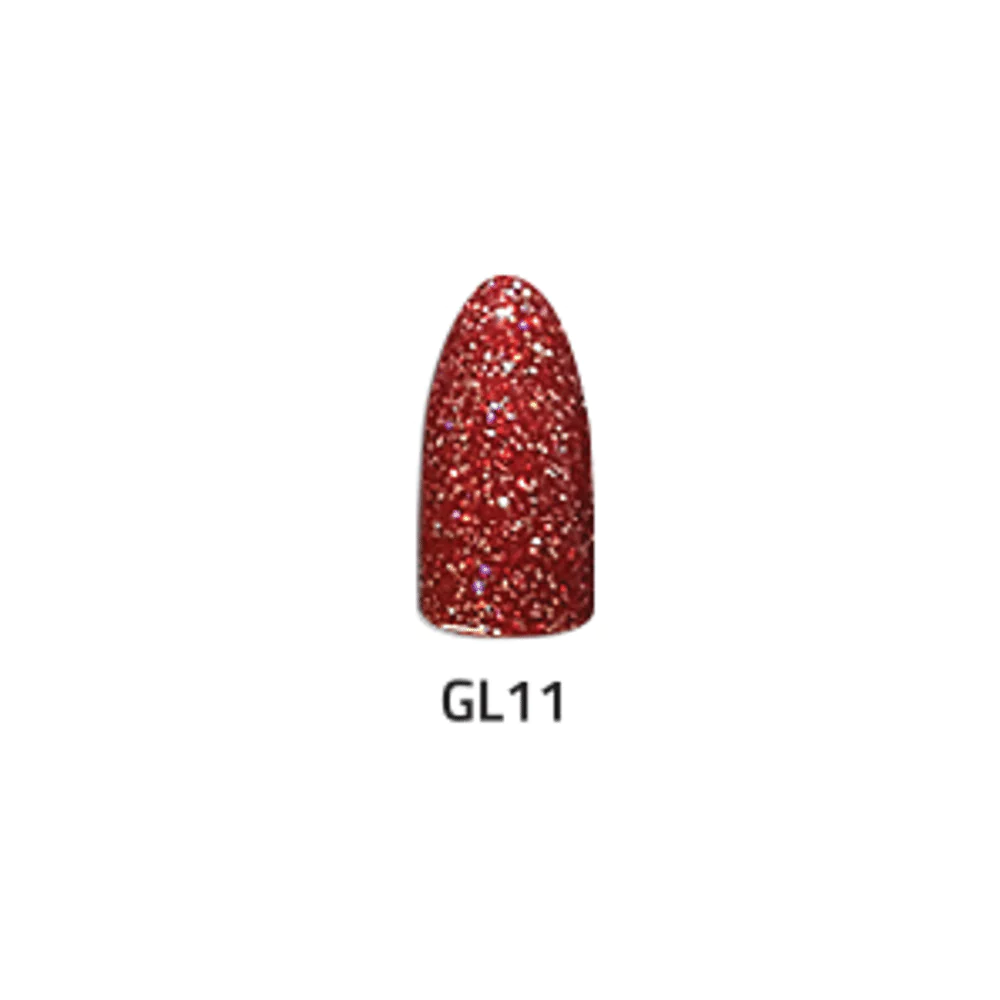 Chisel 2-Ounce Glitter Collection GL11 Acrylic and Dipping Powder Set for Nail Art