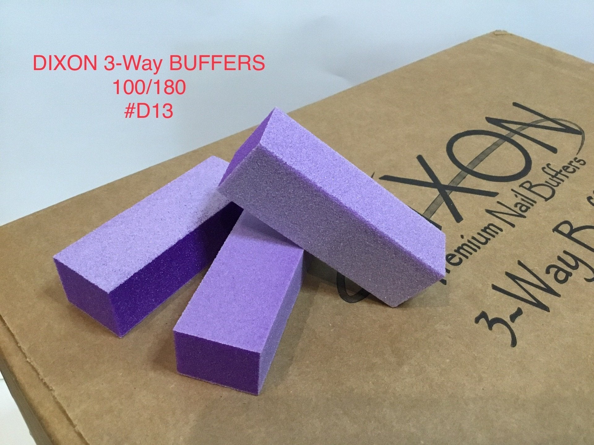 Dixon 3-Way Buffer with Purple and White Grit (100/180 Grit), Pack of 500 Pieces