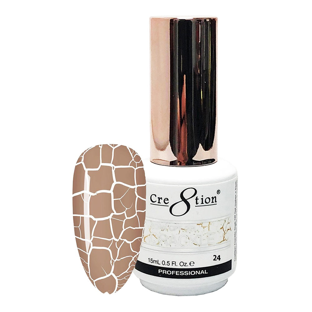 Cre8tion Brand Crackle Effect Soak-Off Gel Nail Polish #24