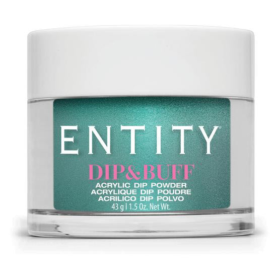 Entity Dip & Buff Jewel Tones 1.5 Oz #697 Teal Shimmer Powder