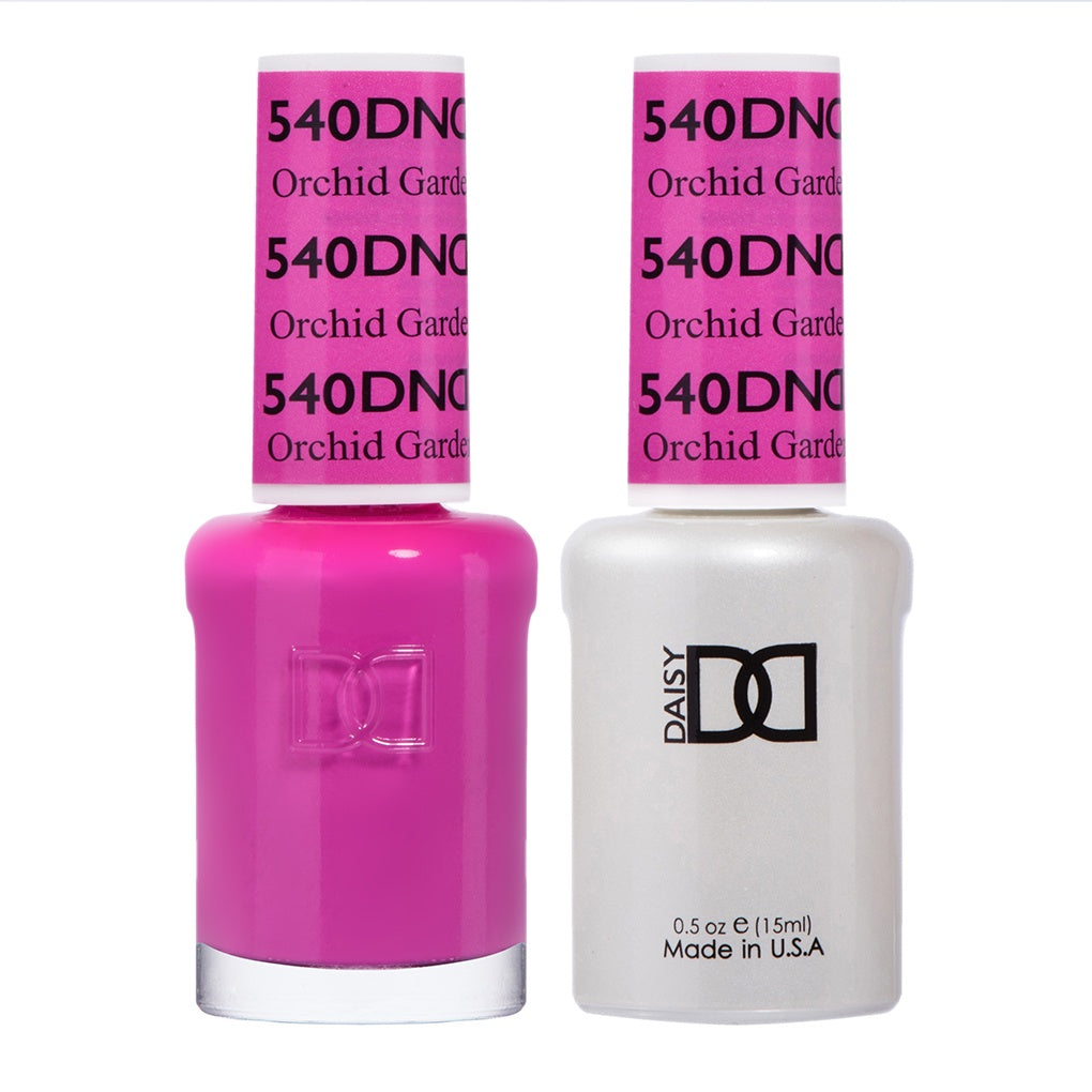 DND Duo: Stunning Gel & Lacquer Set from Orchid Garden Collection #540