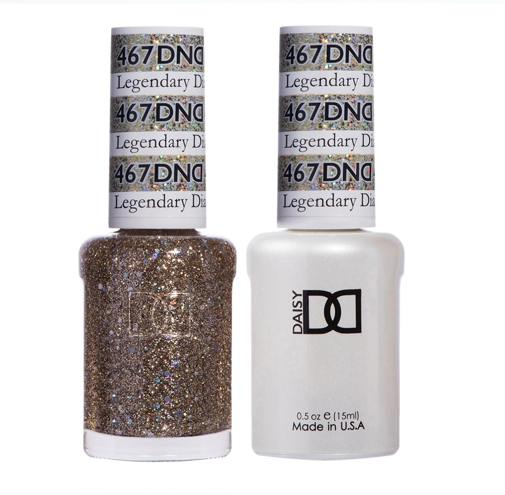 DND Legendary Diamond #467 Duo Gel Polish and Matching Lacquer