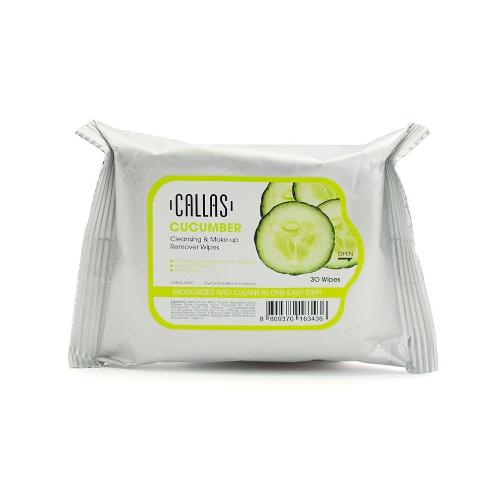 Callas Cucumber Moisturizing 30 - Wipe Cleansing & Makeup Remover