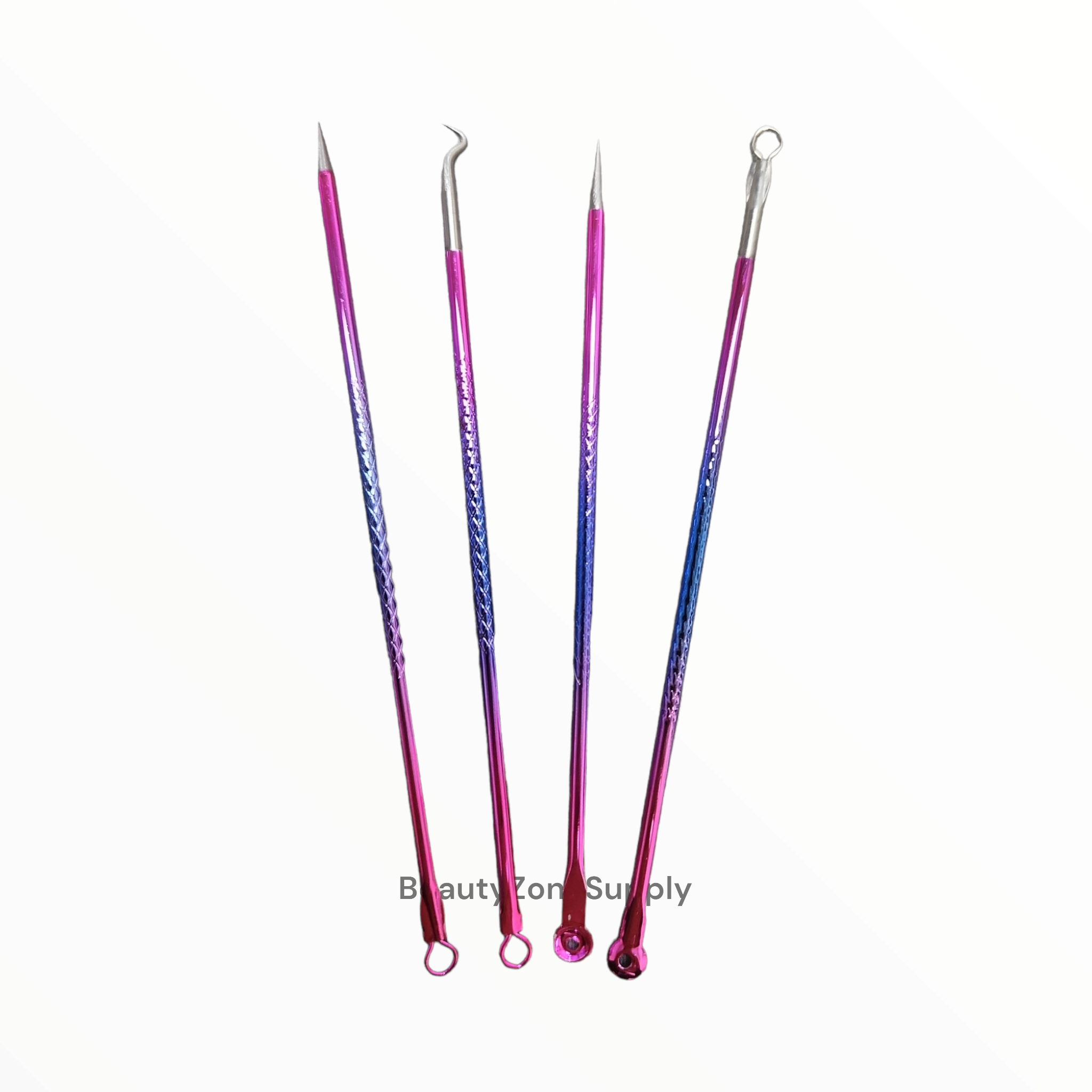 Set of 4 Colorful Acne Needles for Effective Acne Removal