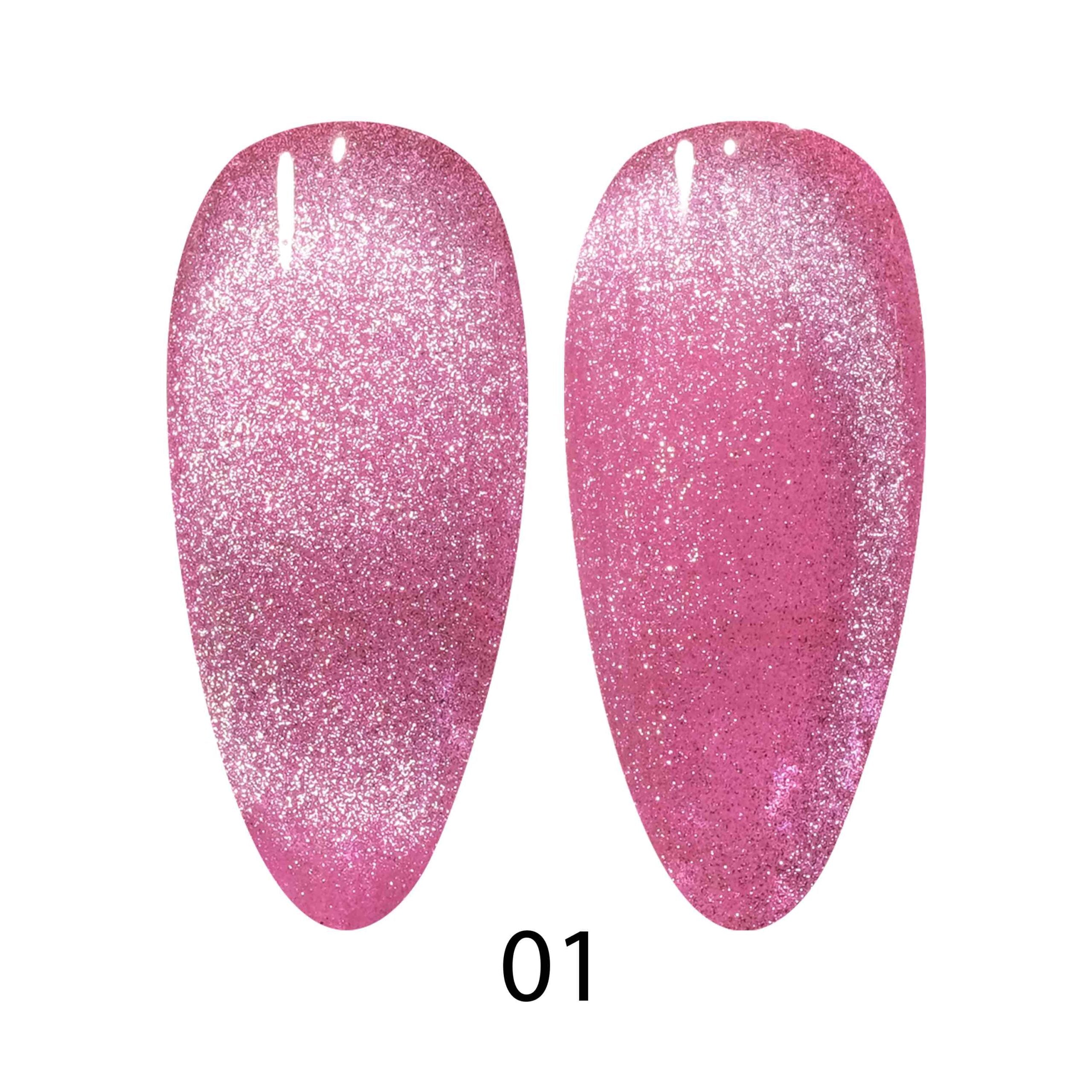 DC dnd 9D Cat Eye Gel Polish Smoothie, Shade #01 Twilight Blush, 0.5 Ounce