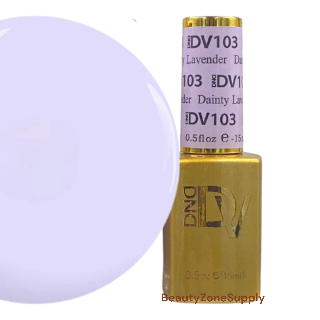 DND Diva 0.5 oz Gel Polish - 103 Delicate Lavender Shade