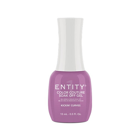 Entity Gel Nail Polish - Kickin' Curves in Light Orchid Crème, 15 Milliliters (0.5 Fluid Ounces), Product Code #546