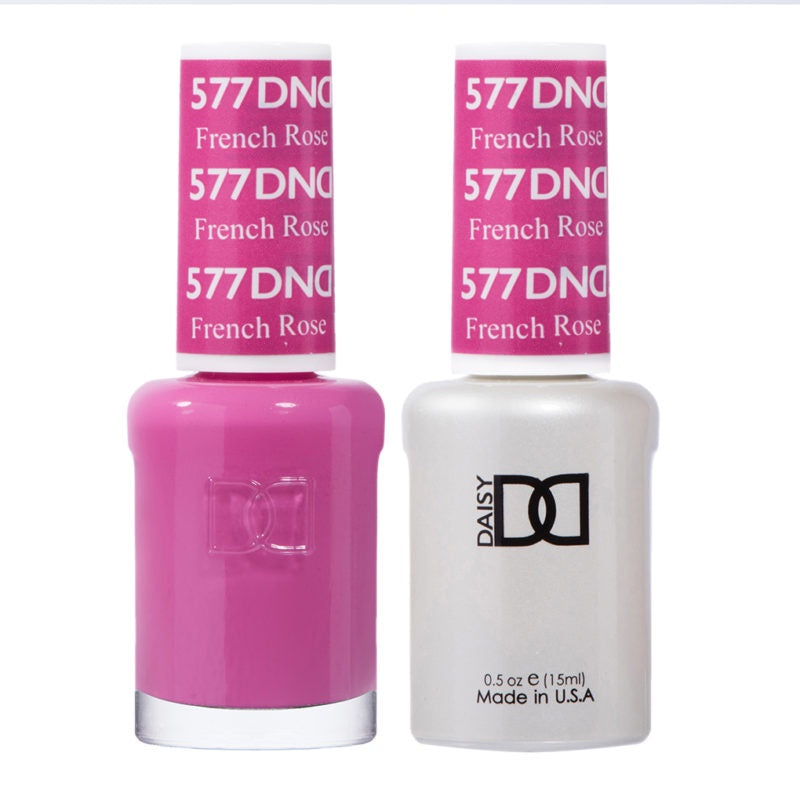 DND Duo French Rose #577 Gel Polish and Matching Lacquer