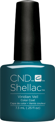 CND Shellac Viridian Veil Gel Polish, 0.25 Fl Oz - Long - lasting Manicure