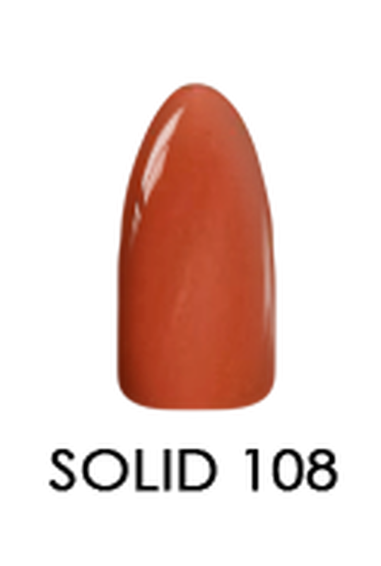 2 oz Solid Chisel Acrylic & Dipping Powder - Color 108 for Stamped Nails
