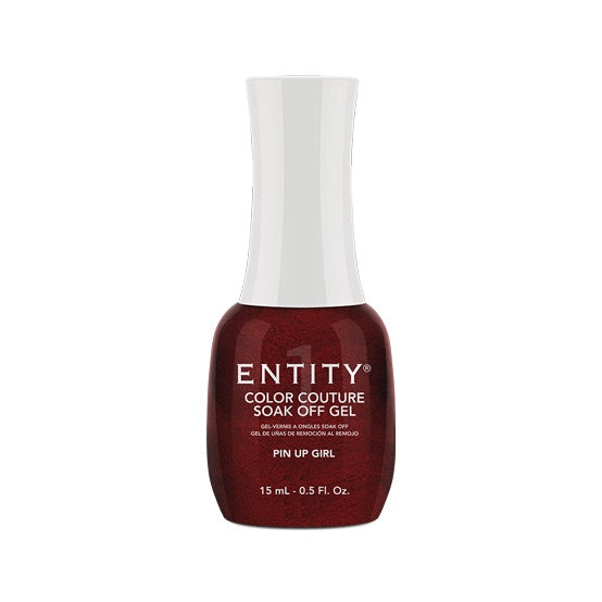15 Ml | 0.5 Fl. Oz. Entity Gel with Deep Red Pearl Pin - Up Girl Design #620