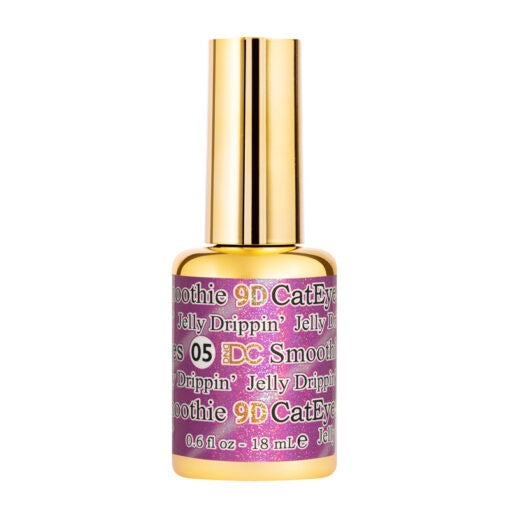 DC DND 9D Cat Eye Smoothie Gel Polish #05 - Jelly Drippin’, 0.5 oz