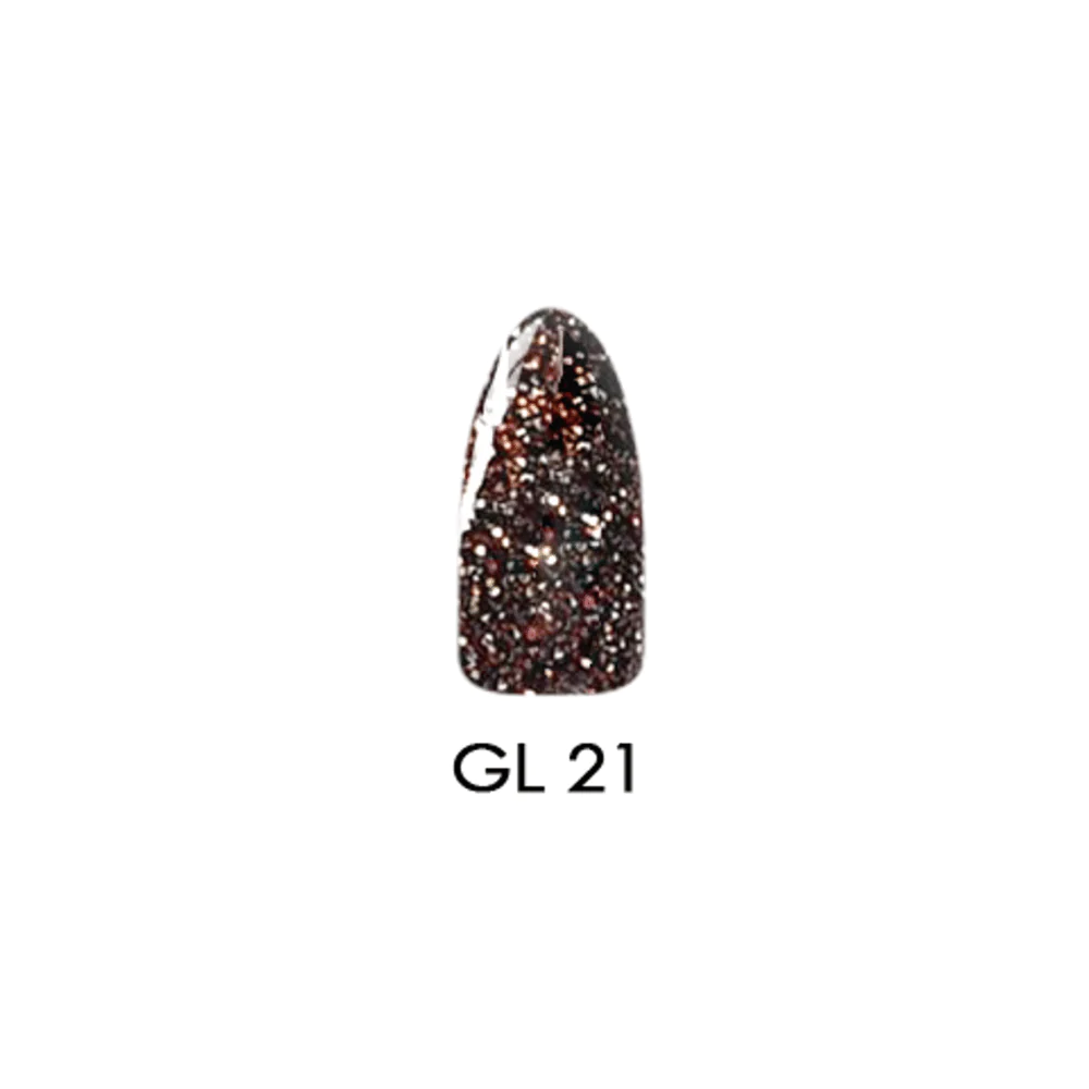 2 oz Chisel Glitter Collection GL21 Acrylic & Dipping Powder Set