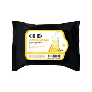 Callas Coenzyme Q10 Cleansing & Makeup Remover Wipes - Pack of 30