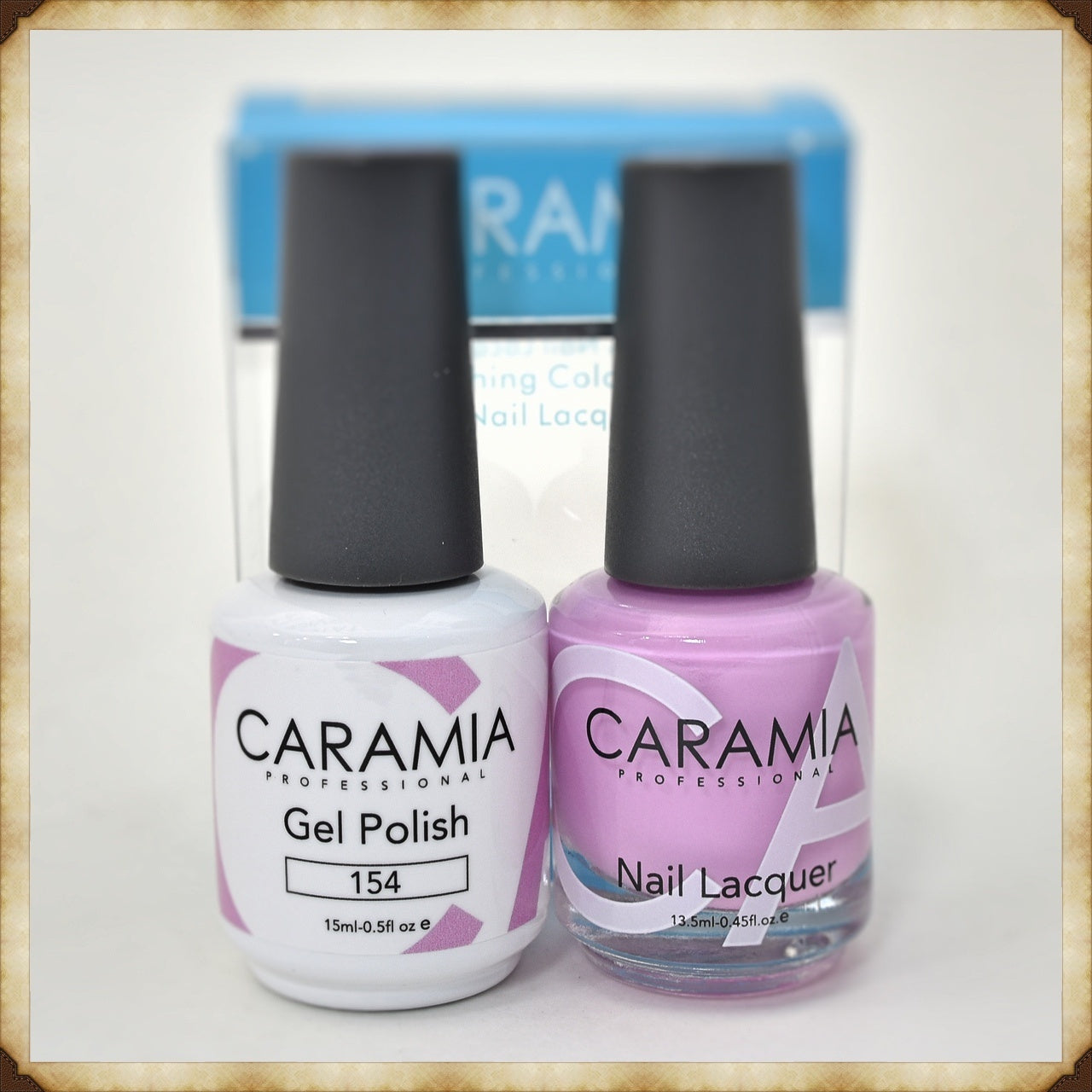 Caramia Dual - Function Gel and Lacquer Set 154 for Nail Care