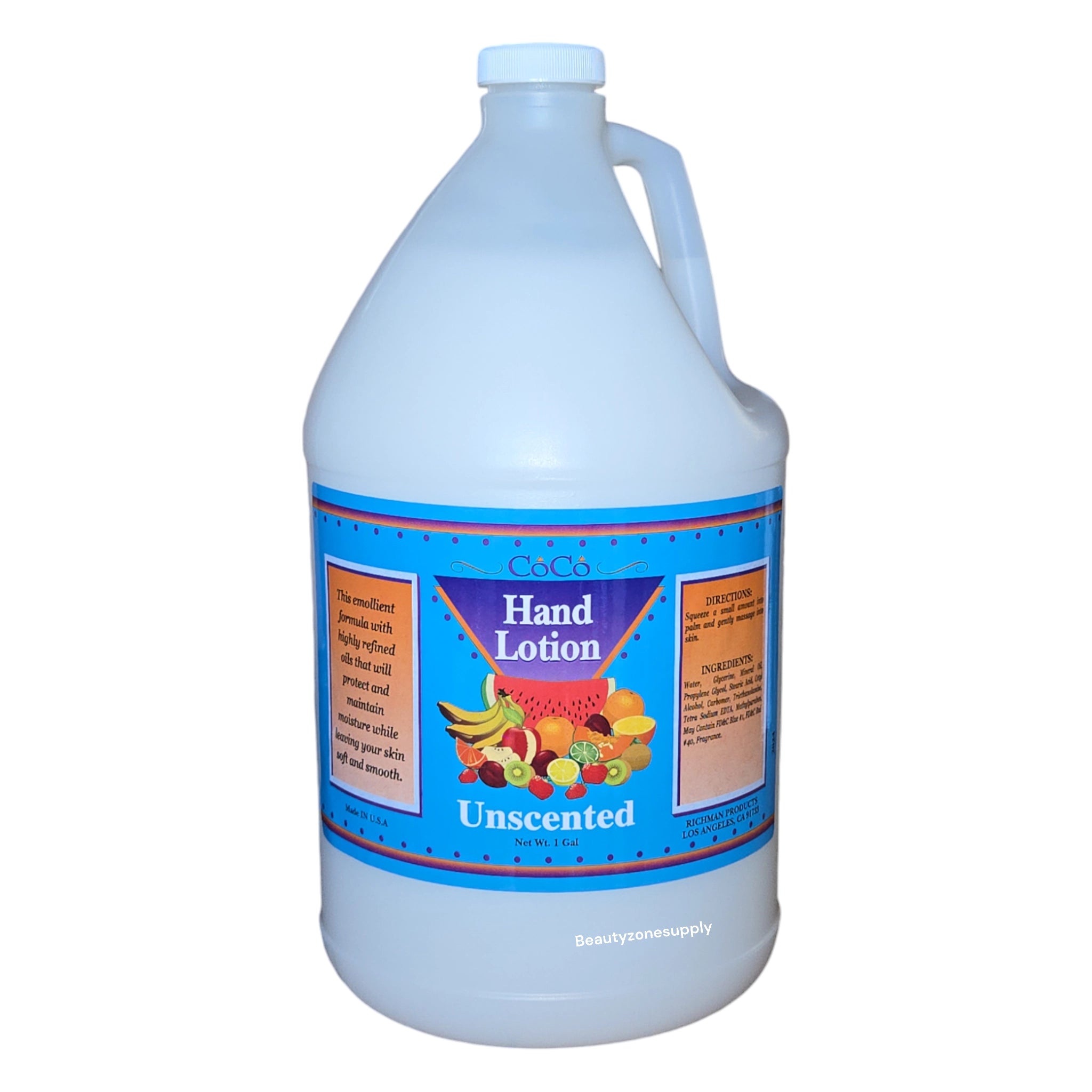 Unscented Gallon of Coco Hand and Body Lotion