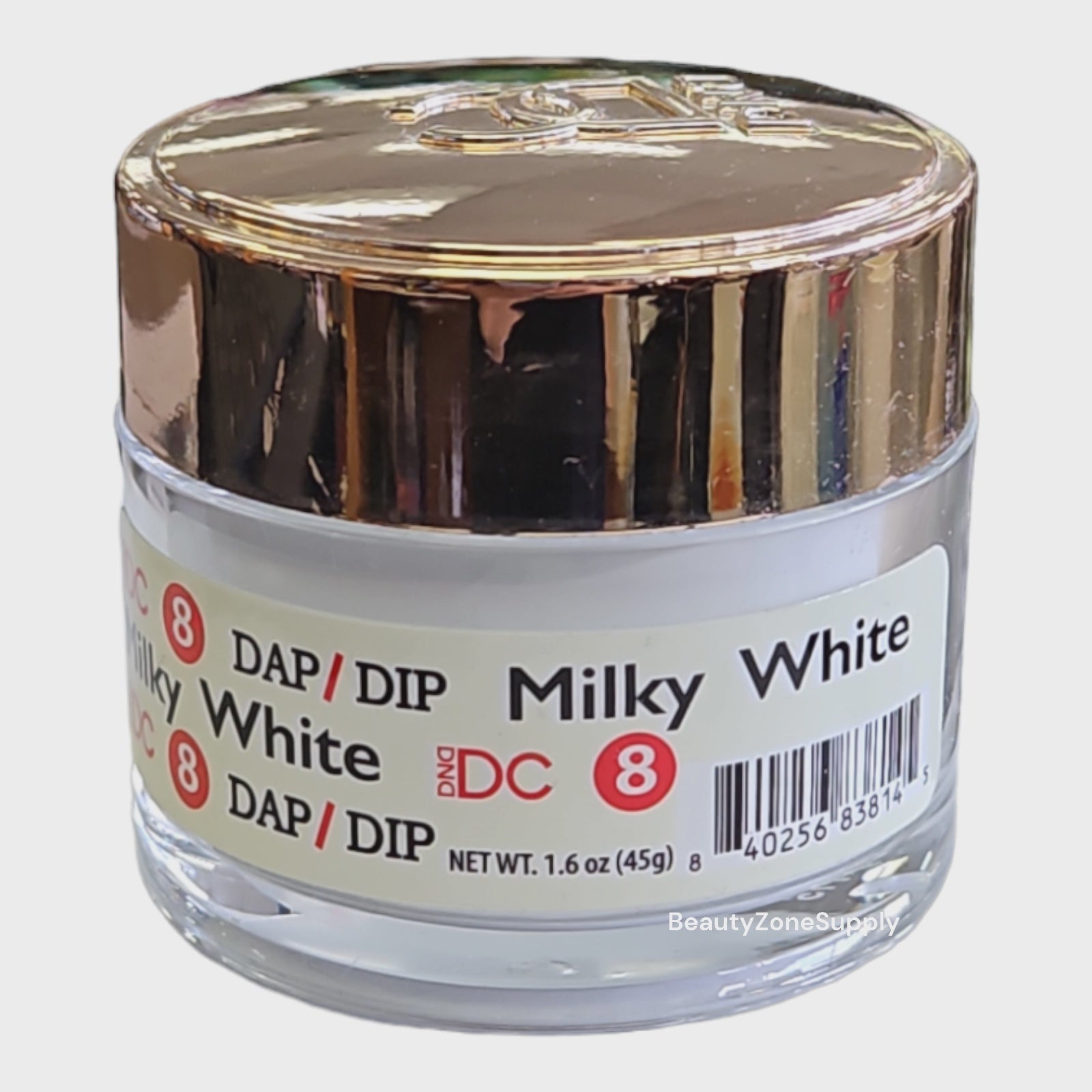 DC DND High - Quality Dip and Acrylic Nail Powder in 2 - ounce Milky White Shade, Variant 8