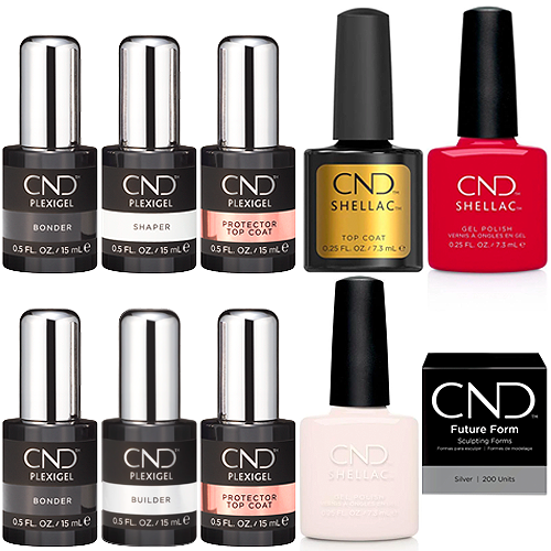 CND 10-Piece Plexigel System Kit for Long-Lasting Nail Enhancements