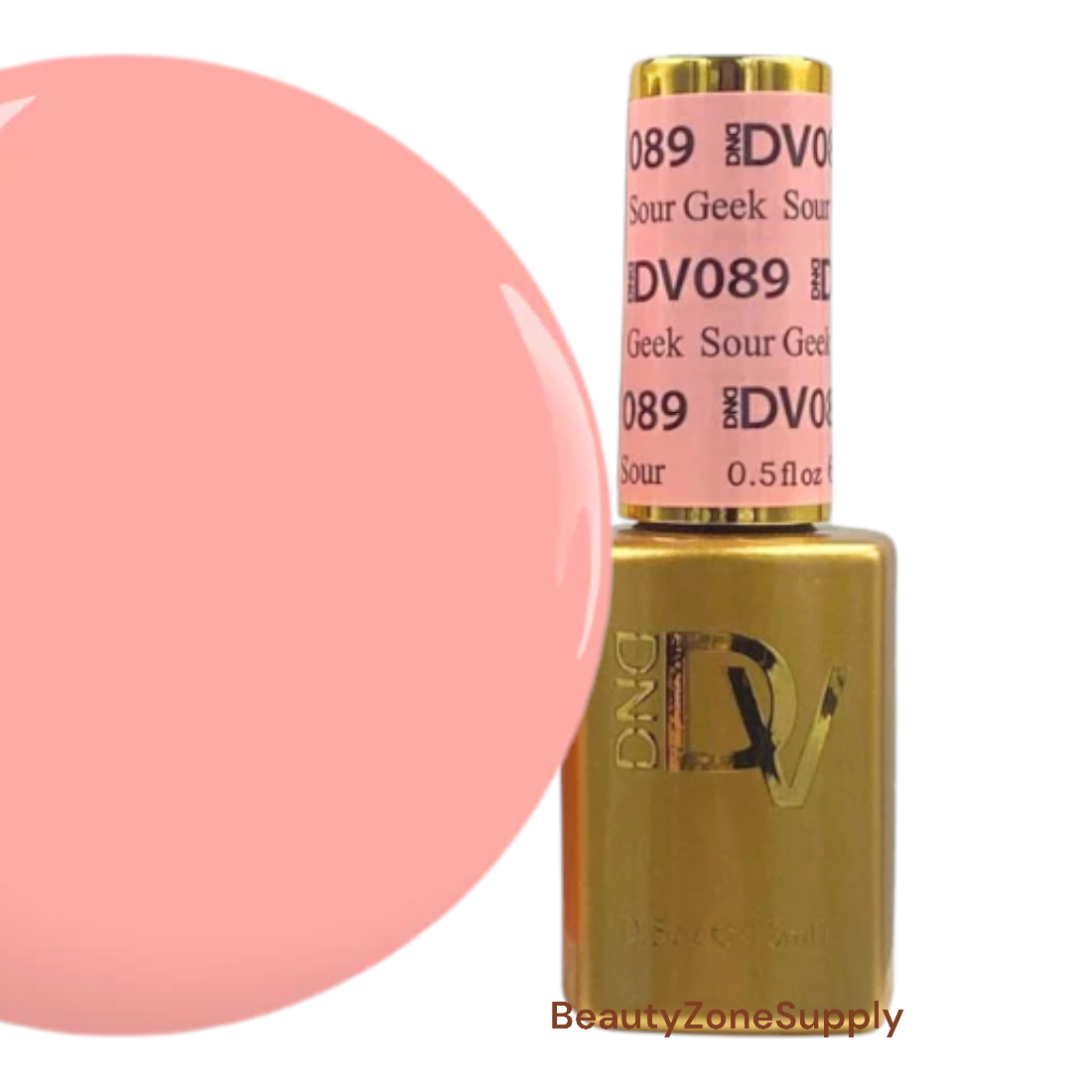 DND Diva 0.5 oz Gel Polish - 089 Sour Geek, Made in USA