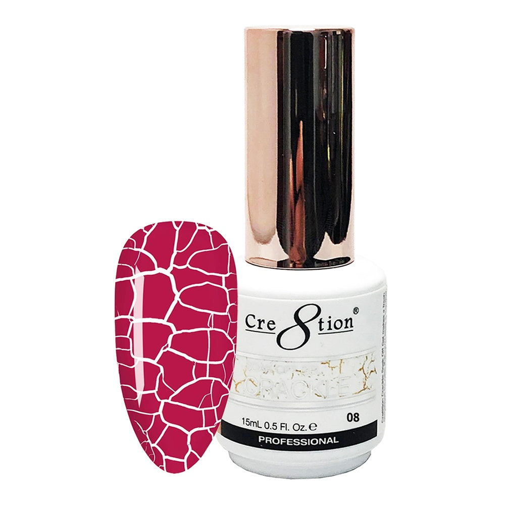 High - Quality Cre8tion #08 Soak - Off Crackle Gel