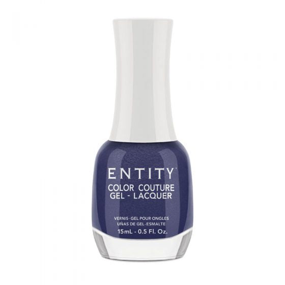 Entity Lacquer Denim Diva Nail Polish - Navy Blue Shimmer, 15 Milliliters (0.5 Fluid Ounces) - Product #297