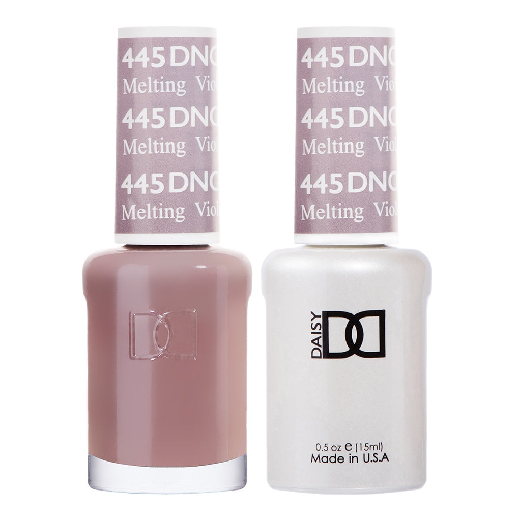 DND Dual - Purpose Duo Gel Polish and Lacquer in Stunning Melting Violet Shade #445