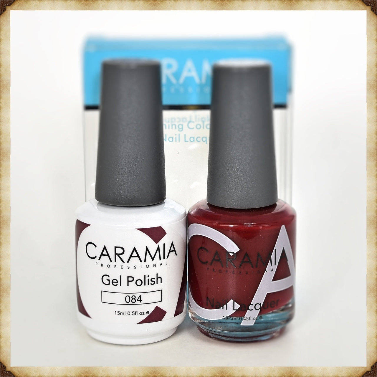 Caramia Duo Set: Gel Nail Polish and Lacquer - Shade 084