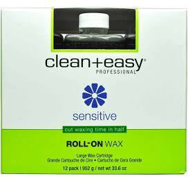Clean & Effortless Large-Size Wax Refill for Sensitive Skin - 12 Pack #41212