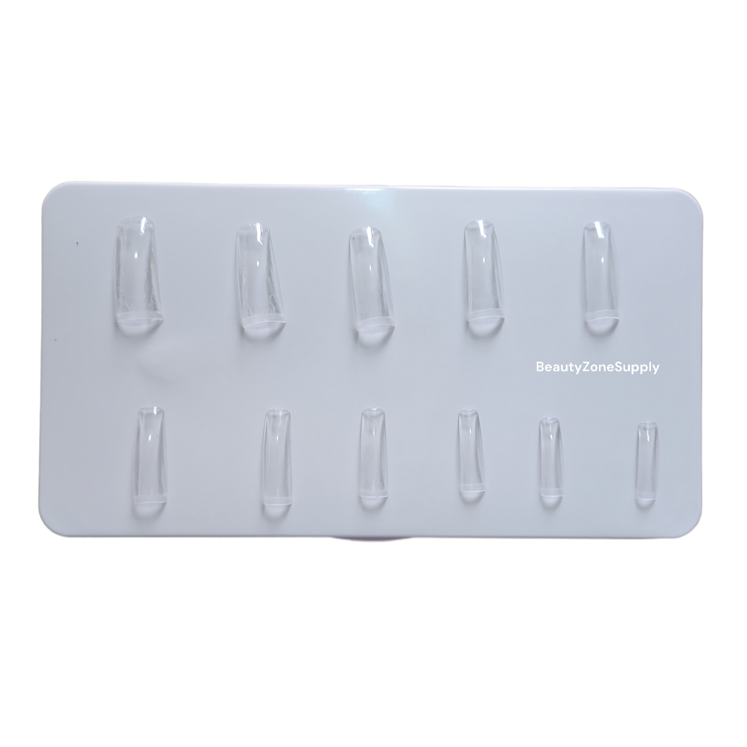 Gel x Square Long Nails Tips Set - 500 Count in 11 Sizes for Refill