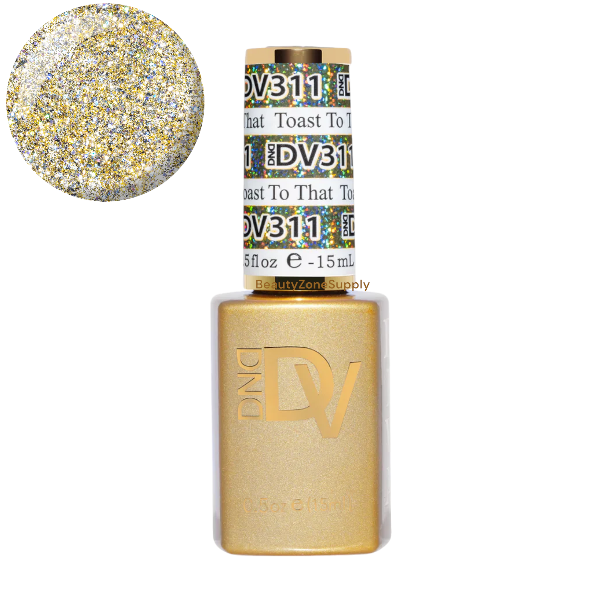 DND Diva 0.5 oz Platinum Gel Polish - Toast to That #311