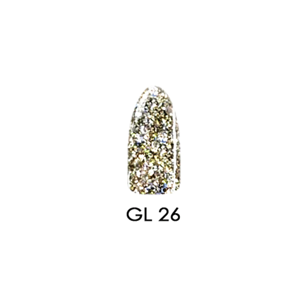 Chisel 2-Ounce Glitter Collection GL26 Acrylic and Dipping Powder for Stunning Nail Art