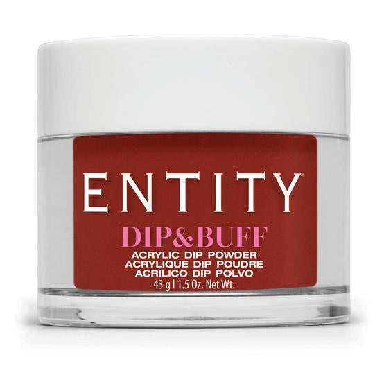 Entity Dip & Buff Medium Red Crème Sole Sensation Nail Dip Powder, 43 G | 1.5 Oz #515