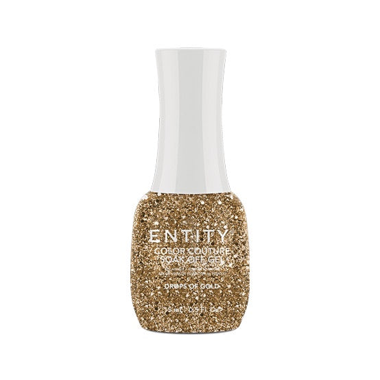 15 Ml (0.5 Fl. Oz.) Gold Glittering Entity Gel Drops #869