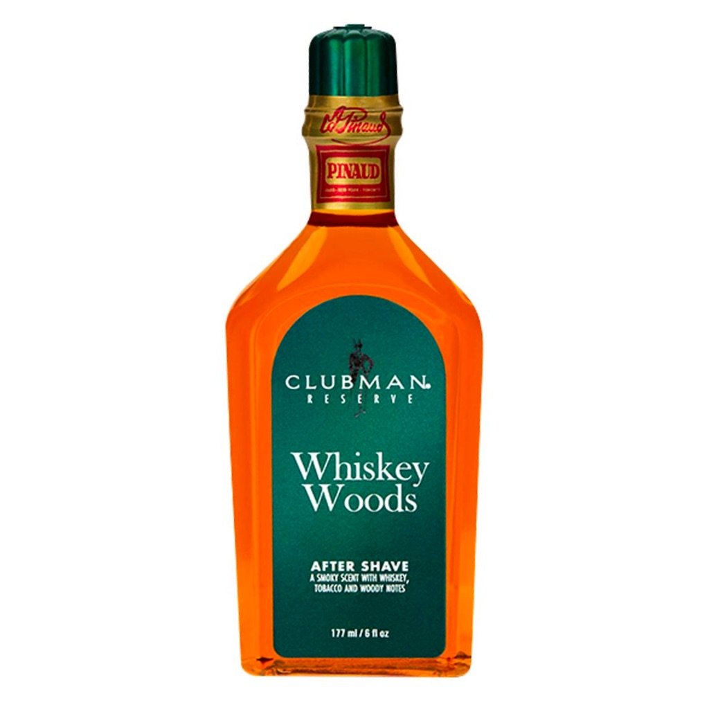 Clubman Premium Whiskey Woods Scented After Shave Lotion for Men, 6 Ounce Bottle #0117