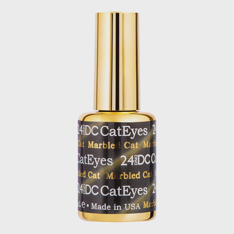 DC DND Cate Eyes Gel Polish #24 - Marbled Cat Design, 0.6 Fluid Ounce