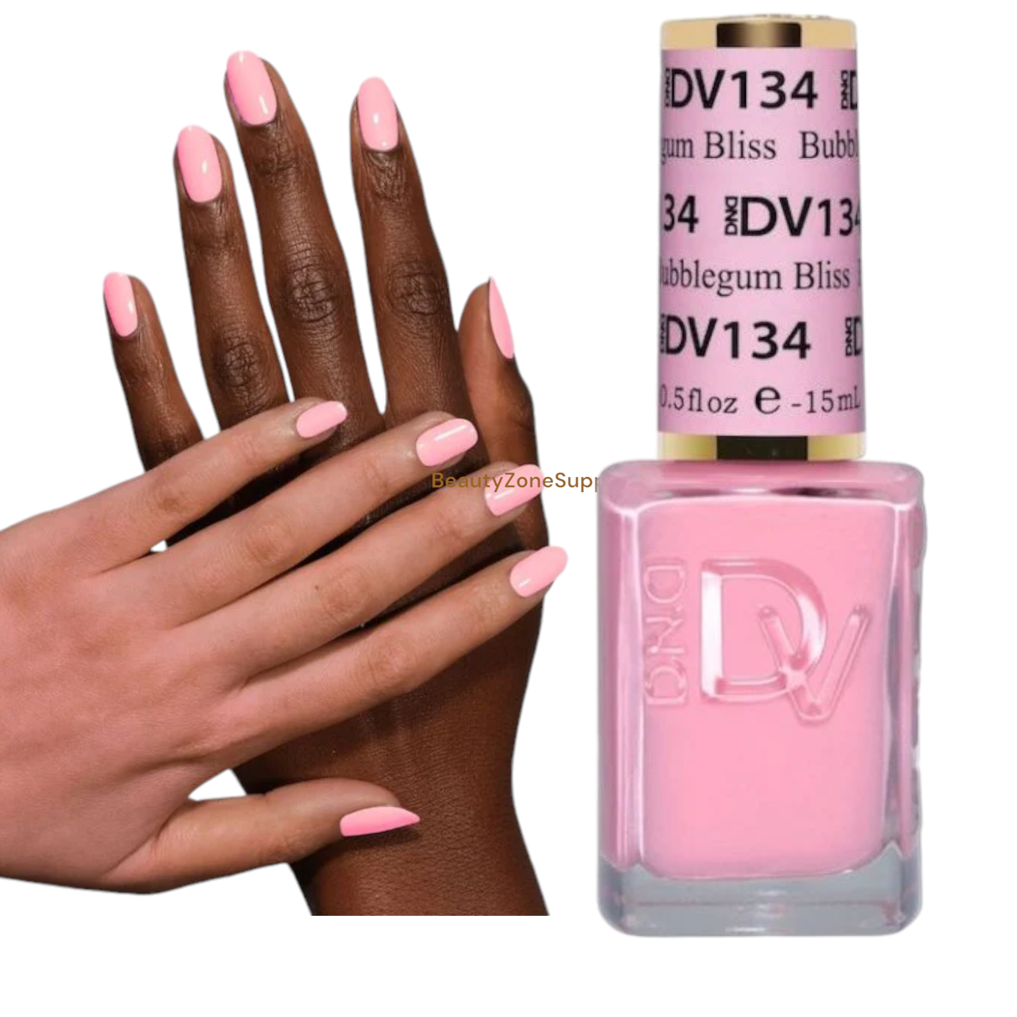 DND Diva 0.5 oz Gel Polish in 134 Bubblegum Bliss Color