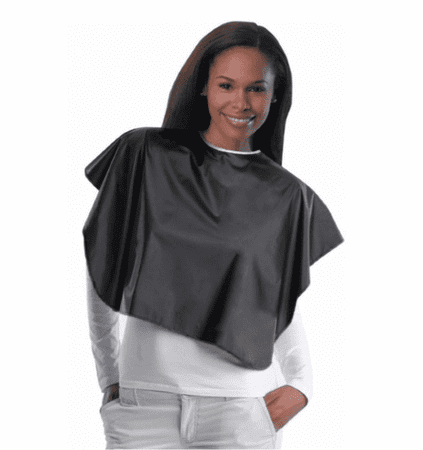 Diane 32 X 26 Black Adjustable Neck Tie Waterproof Vinyl Comb-Out Cape DTA005