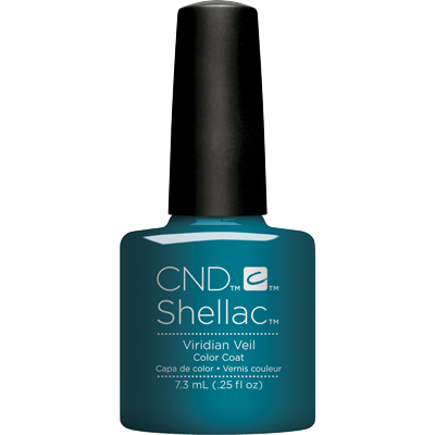 CND Shellac Viridian Veil Gel Polish, 0.25 Fl Oz - Long - lasting Manicure